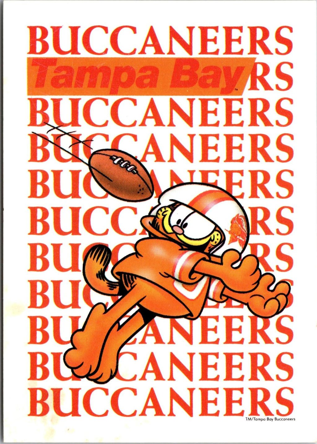 1990 Argus Garfield NFL Team Schedule Cards #NNO Tampa Bay Buccaneers