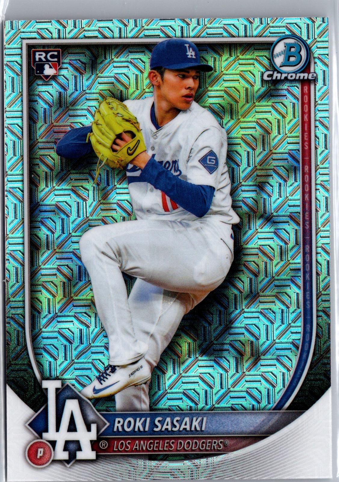 2025 Bowman Chrome #12 Roki Sasaki Mojo Refractor