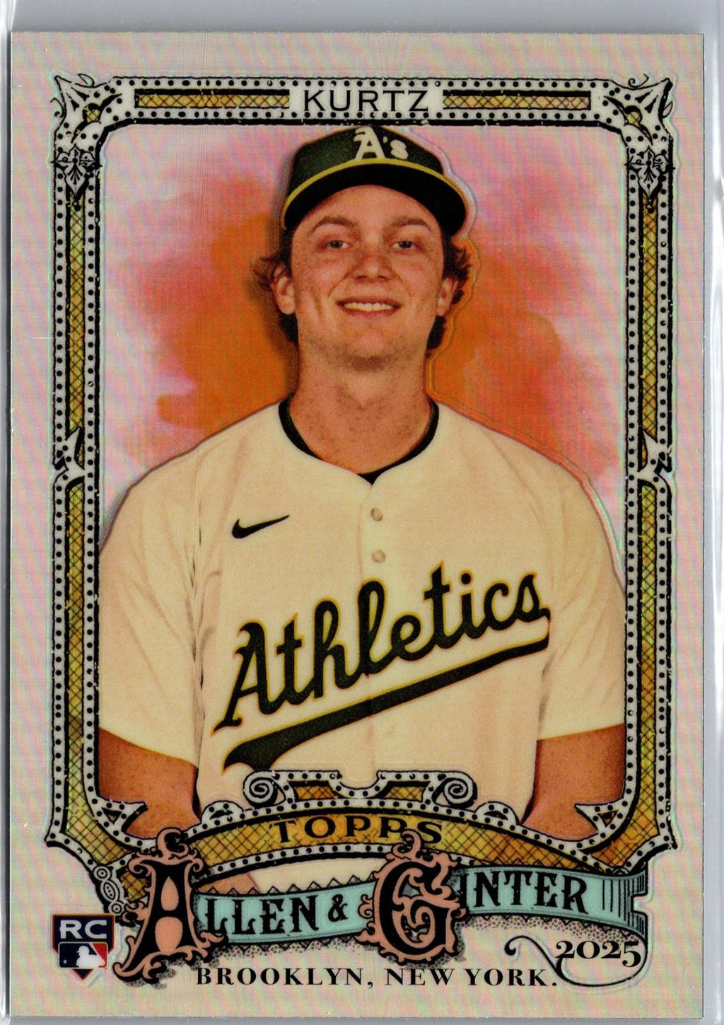 2025 Topps Allen & Ginter #296 Nick Kurtz Chrome Refractor