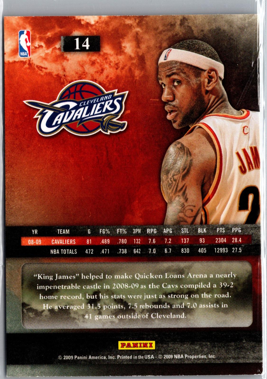 2009-10 Panini #14 LeBron James The Franchise