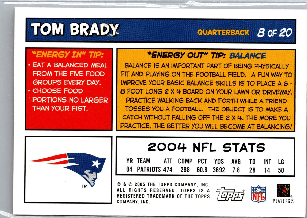 2005 Topps Youth Football #8 Tom Brady