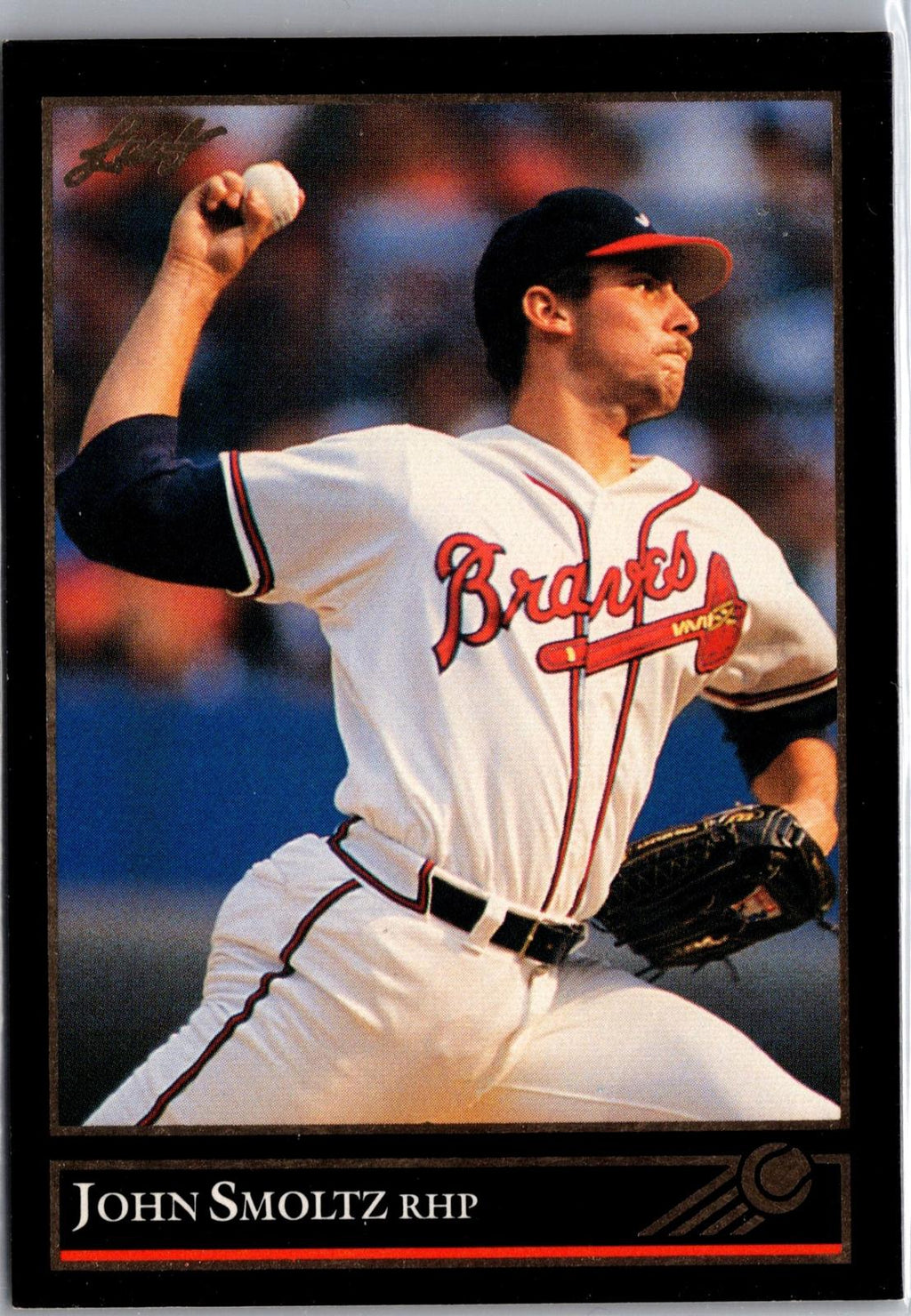 1992 Leaf #191 John Smoltz Black Gold