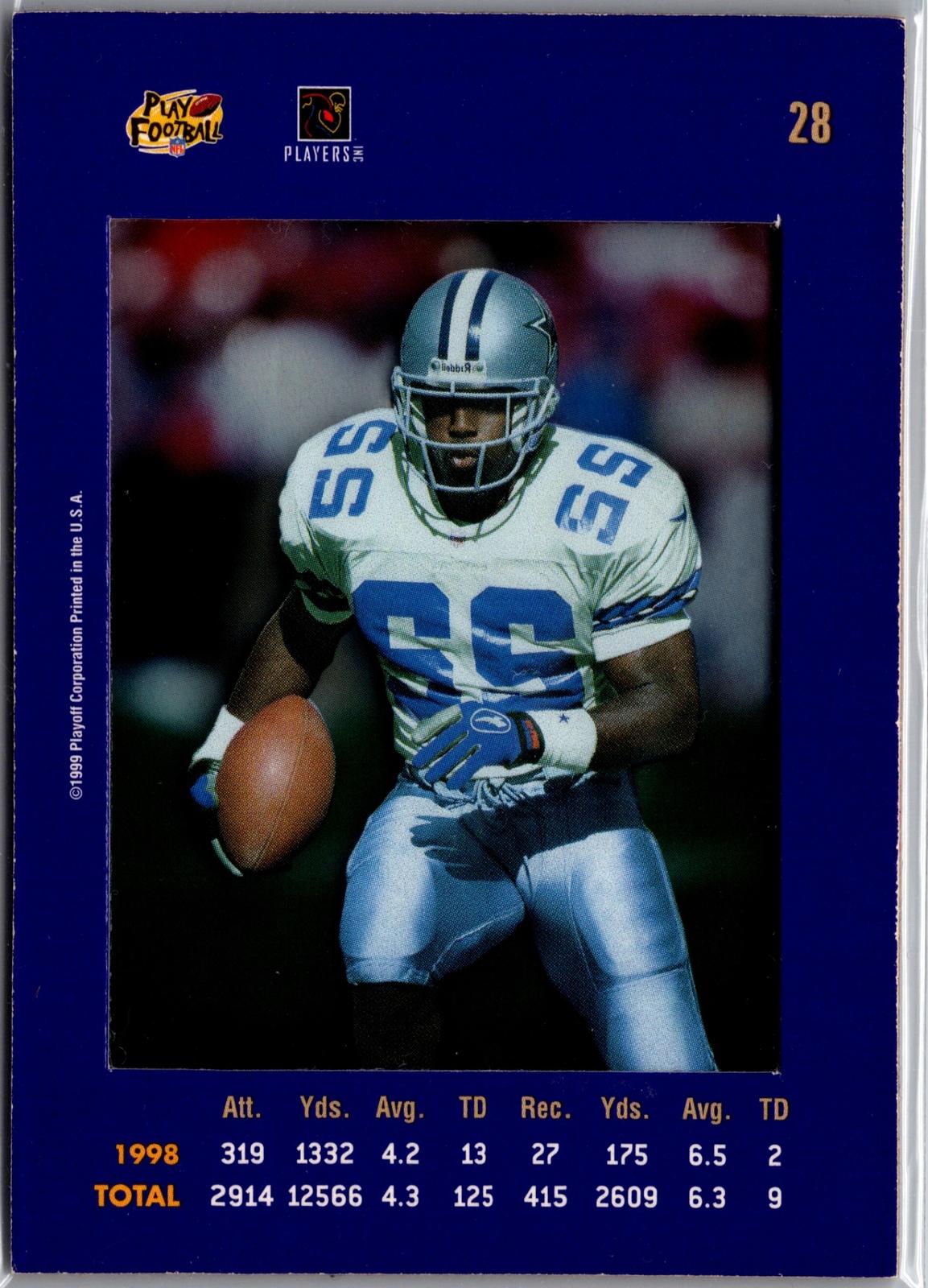 1999 Playoff Absolute SSD #28 Emmitt Smith Purple
