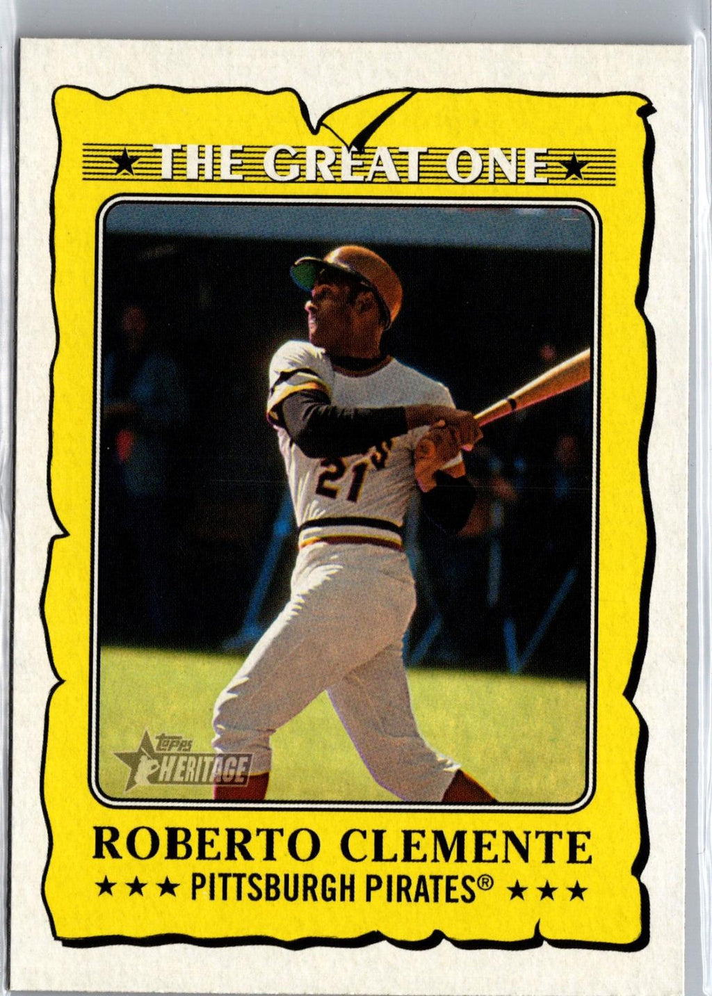 2021 Topps Heritage #GO-14 Roberto Clemente The Great One