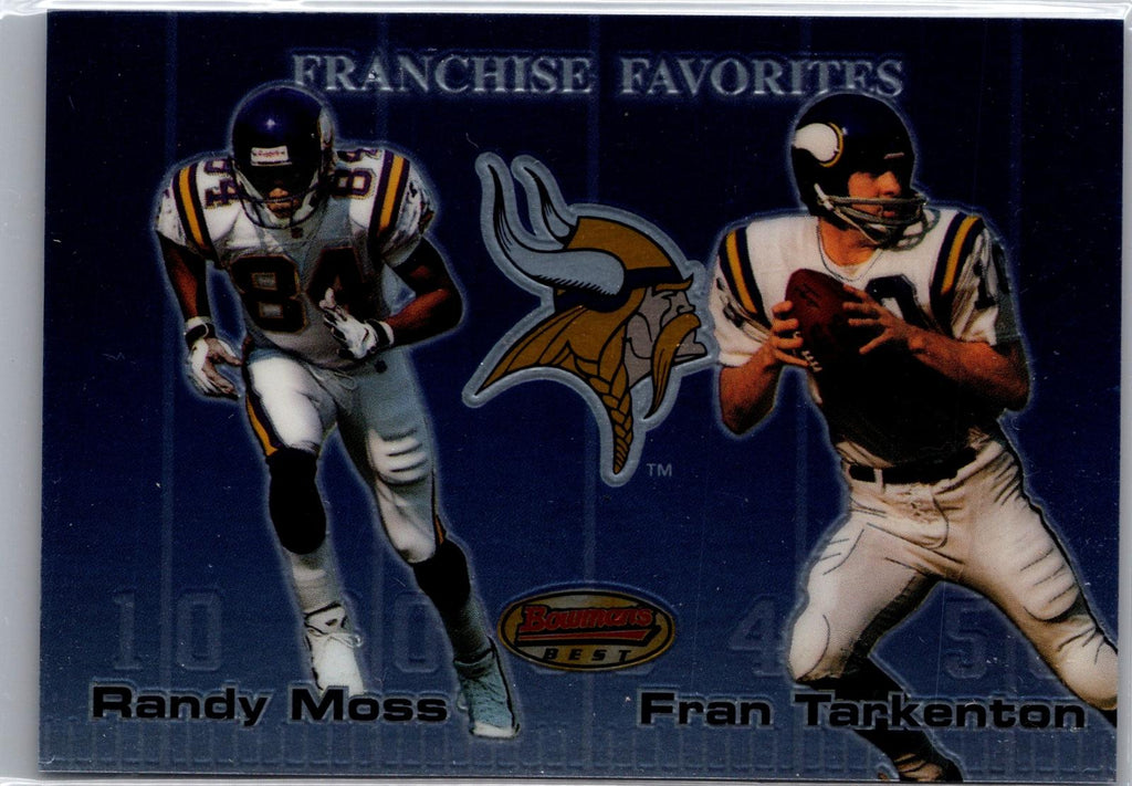 1999 Bowman's Best #F2 Randy Moss / Fran Tarkenton Franchise Favorites