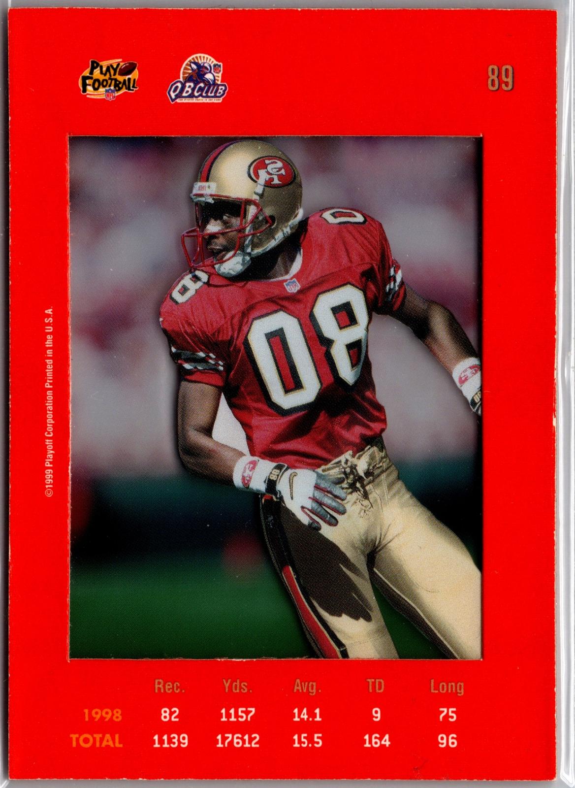 1999 Playoff Absolute SSD #89 Jerry Rice Red