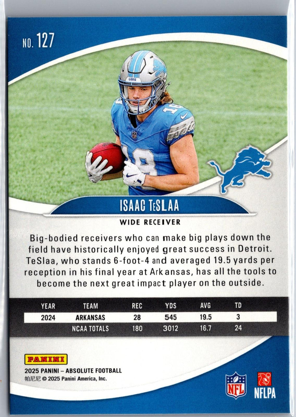 2025 Panini Absolute #127 Isaac TeSlaa Retail