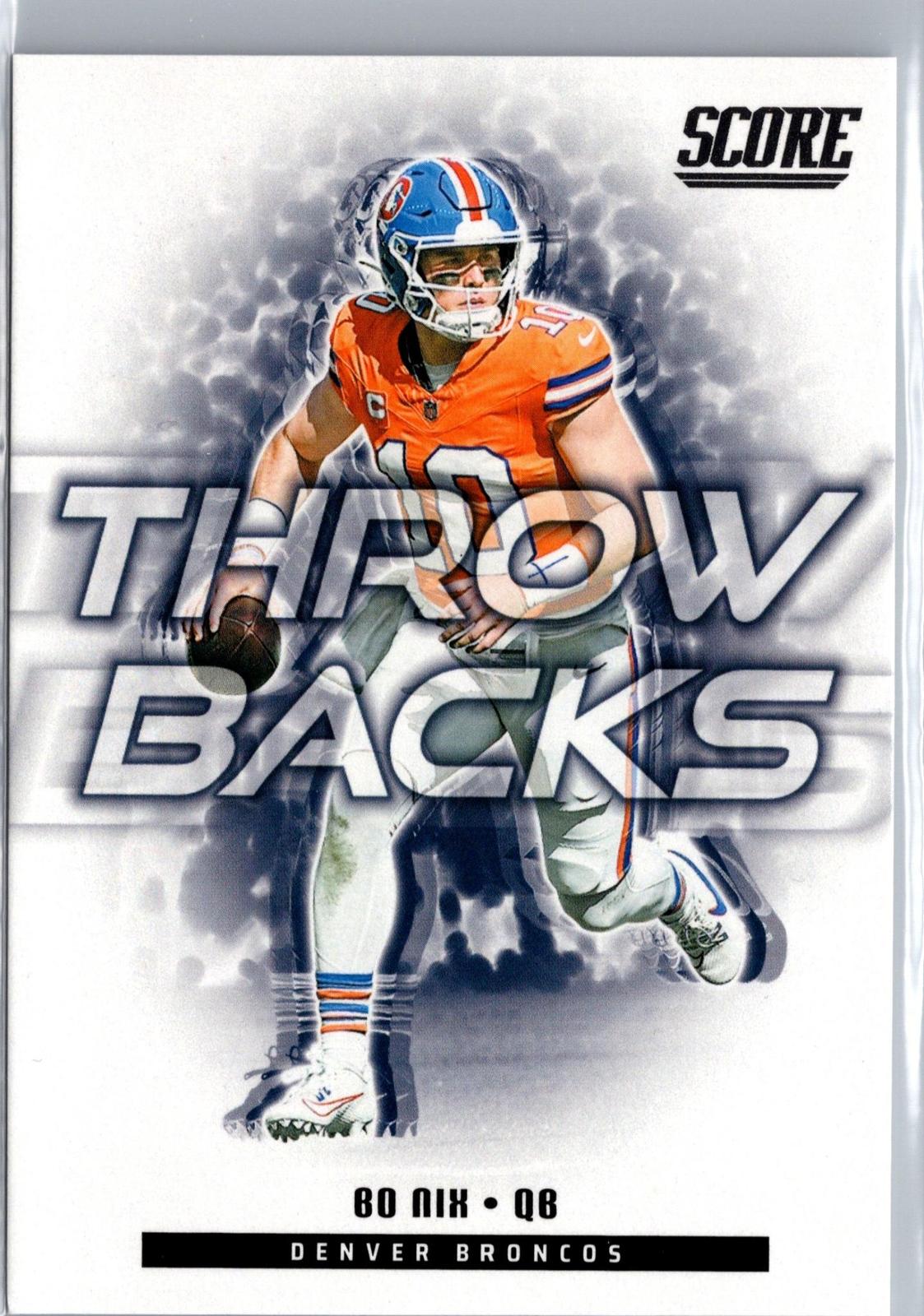 2025 Score #6 Bo Nix Throwbacks Gold