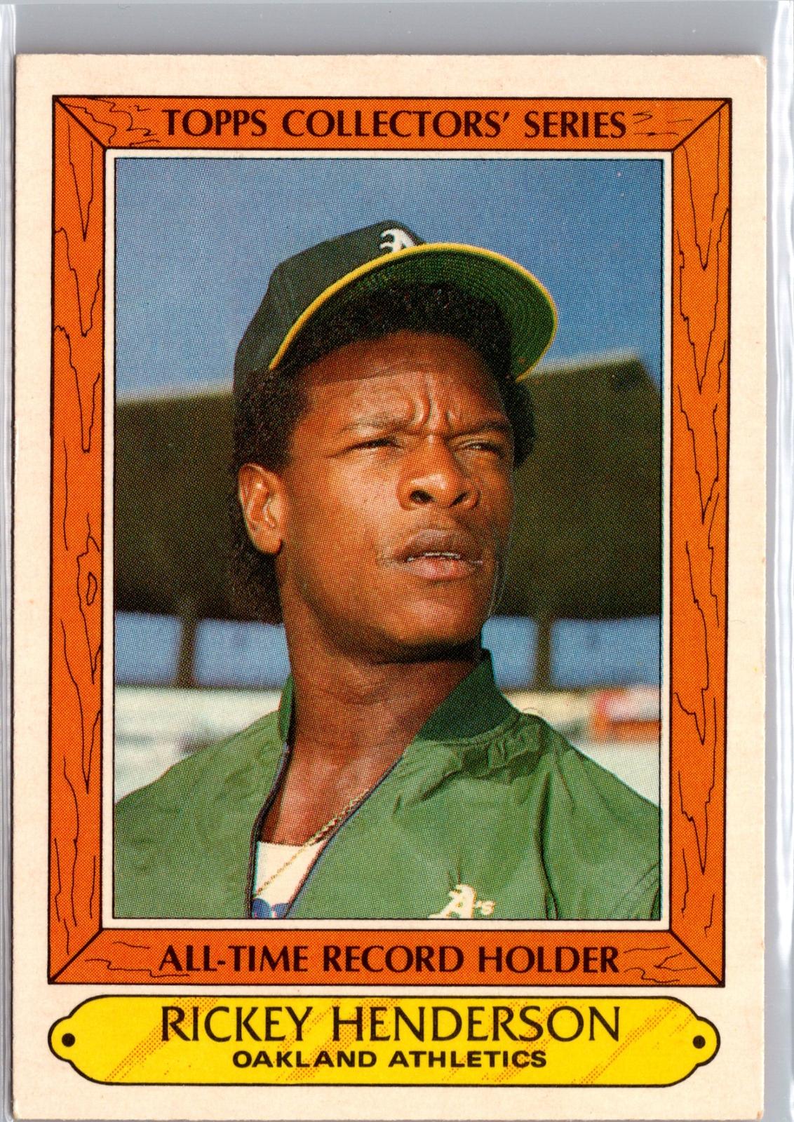 1985 Topps Woolworth All Time Record Holders #17 Rickey Henderson