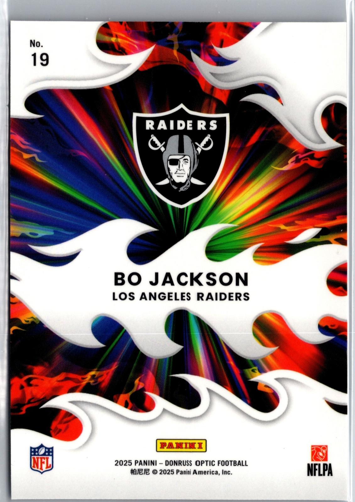 2025 Donruss Optic #19 Bo Jackson Light It Up