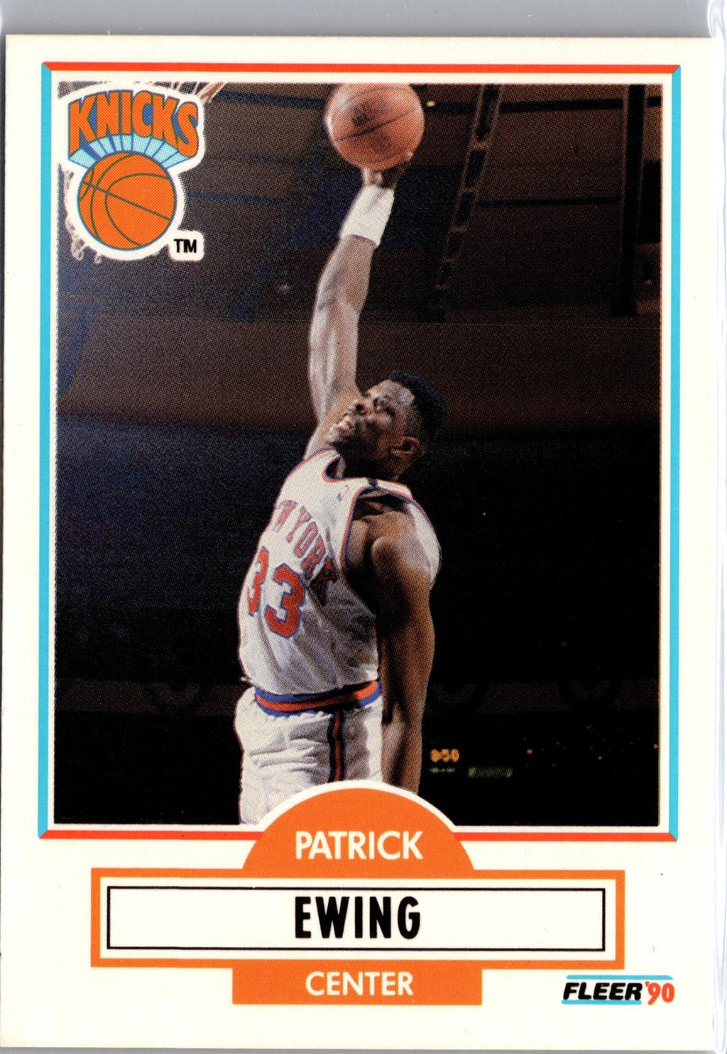 1990-91 Fleer #125 Patrick Ewing