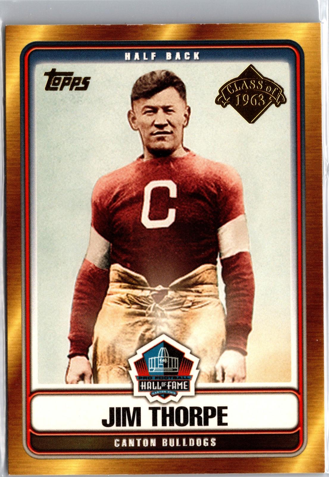2006 Topps #HOFT-JT Jim Thorpe Hall of Fame Tribute