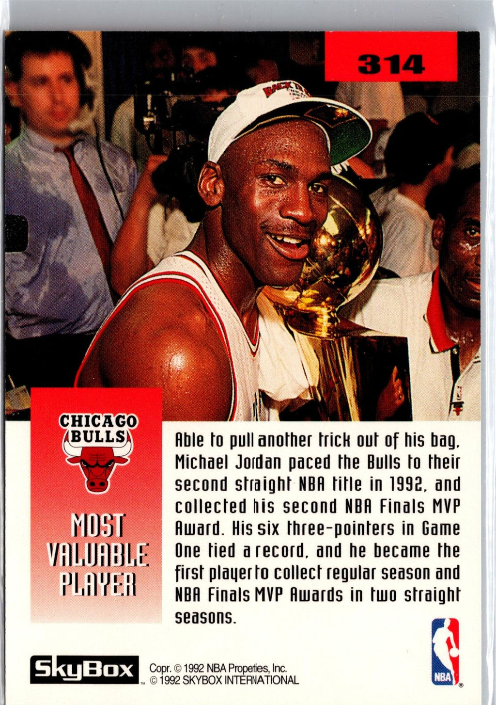 1992-93 SkyBox #314 The 1992 NBA Finals